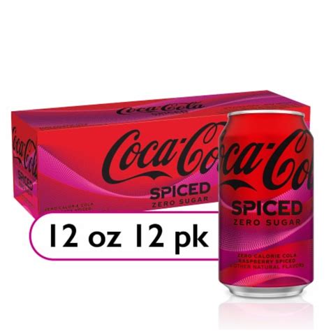 Coca-Cola® Zero Sugar Spiced Raspberry Soda Cans, 12 pk / 12 fl oz - Kroger