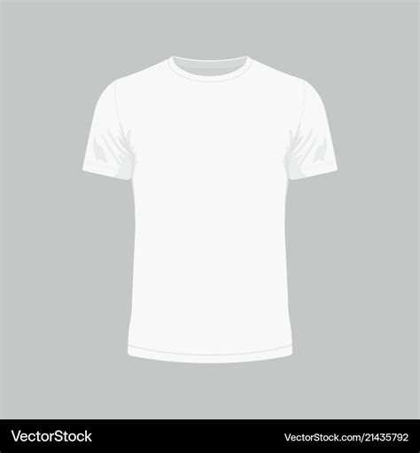 Mens white t-shirt Royalty Free Vector Image - VectorStock