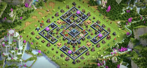 Die Anti 2 Sterne Base Rathaus Level 13 + Link, Hybrid - COC Clash of ...