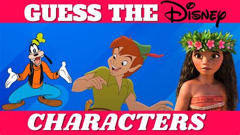 Guess the DISNEY Characters Quiz | Disney Character Quiz | Trivia ...