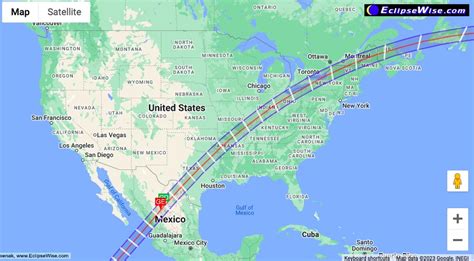 April 2024 Eclipse Route - Illa Ranice