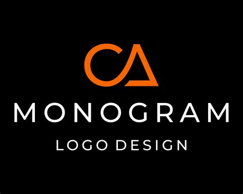 CA letter monogram business logo design. 17768895 Vector Art at Vecteezy