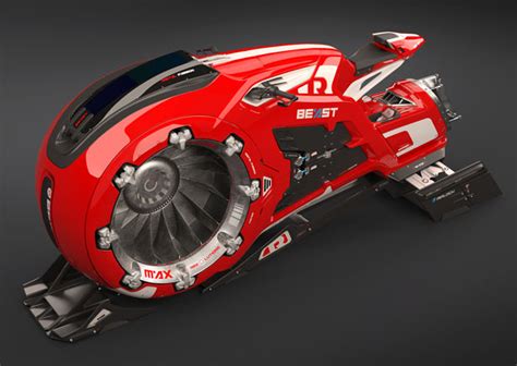 Beast : Futuristic Hover Jet Bike Concept Is Powered by Just A Radial ...