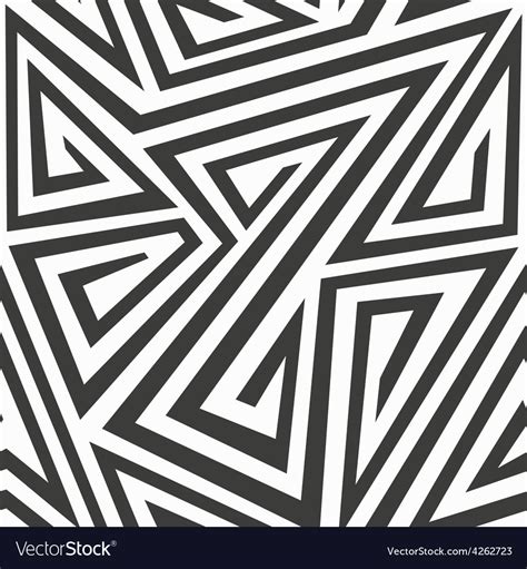 Monochrome tribal seamless texture Royalty Free Vector Image