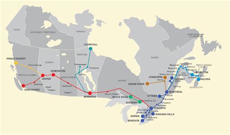 Via Rail Canadian Train Routes