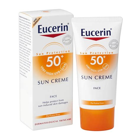 Eucerin Crema Facial Solar FPS 50+, 50ml - Top 10 Productos