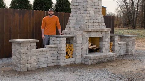 Learn how to build an outdoor fireplace fast, easy, and good!