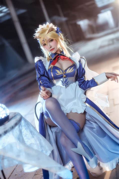 UWOWO Fate Grand Order/FGO Artoria Pendragon (Lancer) Maid Uniform ...