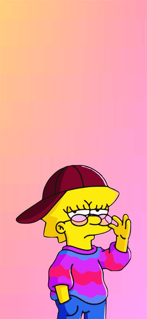 Download Wallpaper Aesthetic Cartoon Characters - Lisa Simpson ...