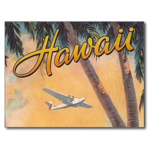 Vintage Hawaii Travel Postcard | Zazzle | Vintage hawaii, Hawaii travel ...