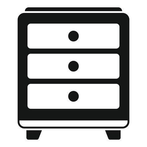 Wood drawer icon simple vector. Room design 14862596 Vector Art at Vecteezy