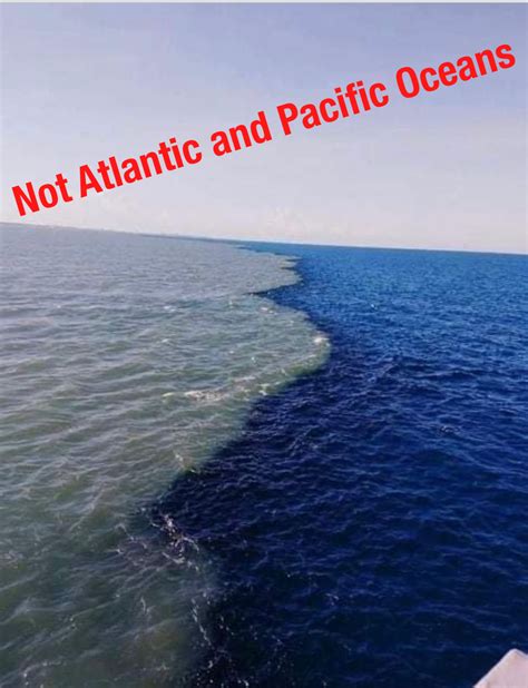 Two Oceans Meet But Do Not Mix