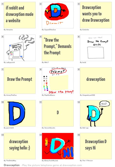 if reddit and drawception made a website - Drawception