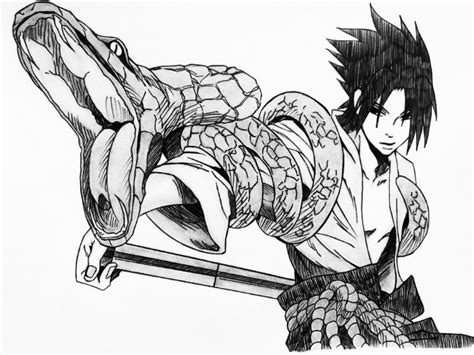 Sasuke Uchiha - Anime Pencil Art - Drawings & Illustration ...