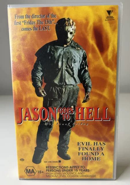 JASON GOES TO Hell (The Final Friday) VHS MA15+ 87mins Roadshow ...