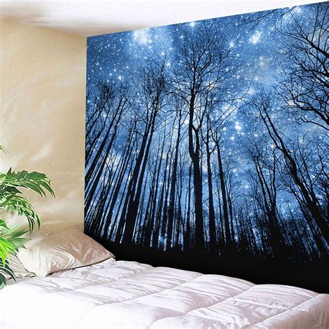 [62% OFF] Wall Hanging Forest Printed Tapestry | Rosegal