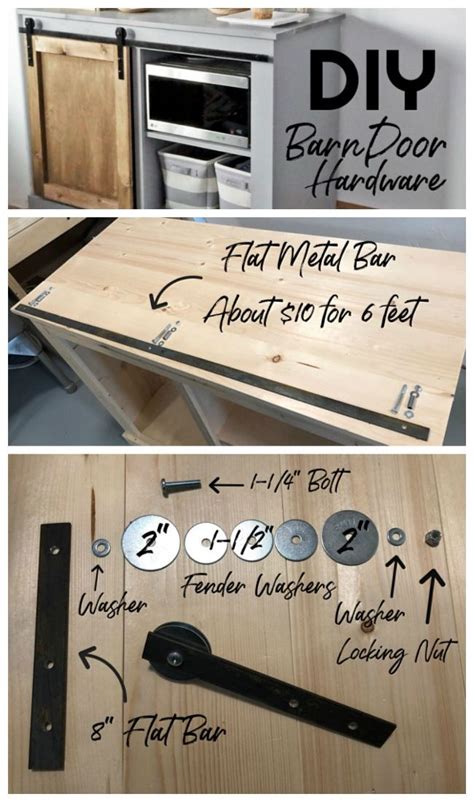 DIY Barn Door Hardware from Washers | Diy barn door hardware, Diy door ...