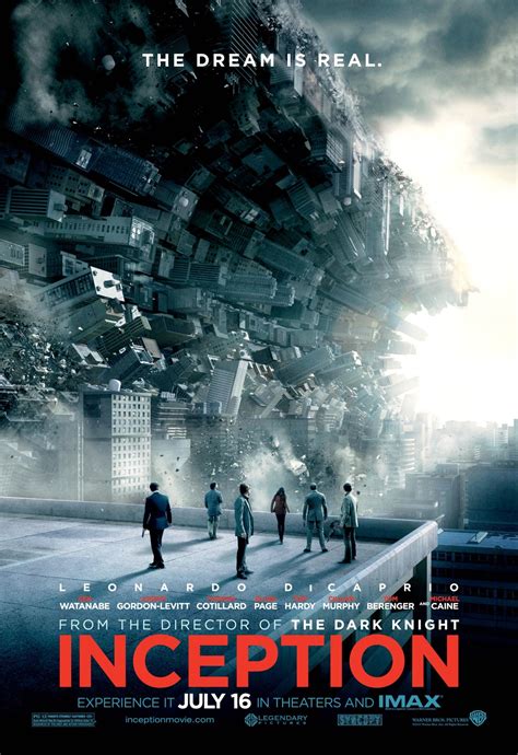 Inception (#12 of 15): Extra Large Movie Poster Image - IMP Awards