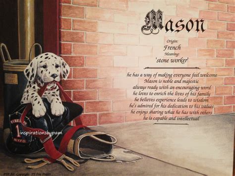 Mason First Name Meaning Art Print-name - Etsy Australia