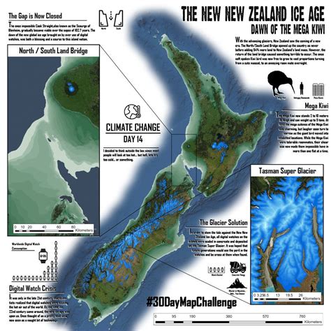 The New Zealand ice age | New zealand, Australia map, Ice age