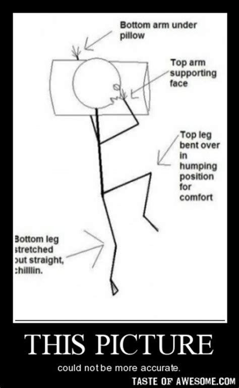 sleeping positions - Dump A Day