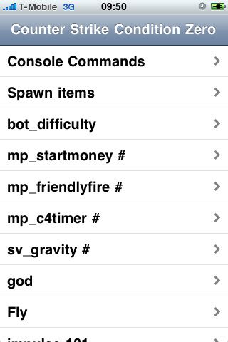 Counter Strike Condition Zero Cheats App for iPad - iPhone