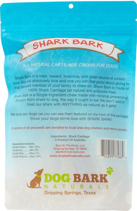 DOG BARK NATURALS Shark Bark Dog Treats, 4-oz bag - Chewy.com