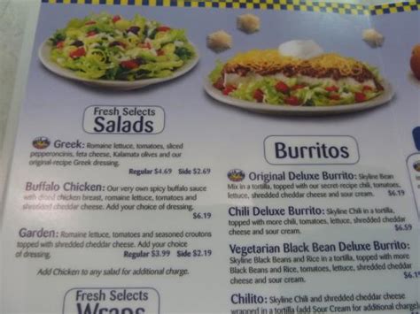 12+ Skyline Chili Menu Pictures - Sky Image