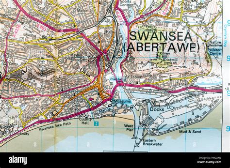 Road Map Of Swansea