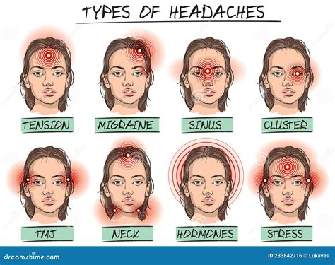 Chart Showing Types Of Headaches