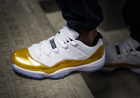 Air Jordan 11 "Metallic Gold" Olympic - Soleracks