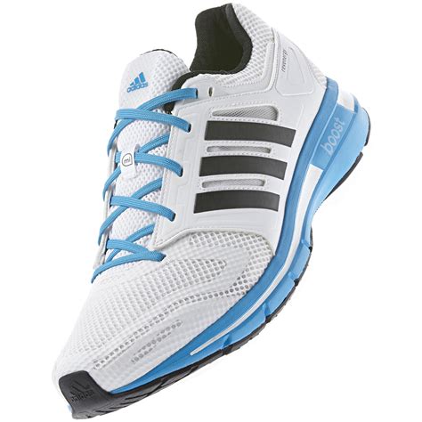 Adidas Mens Revenergy Boost Running Shoes - White/Solar Blue ...