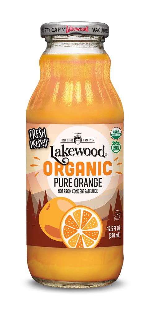 Organic PURE Orange (12.5oz, 12-pack) | Lakewood Organic Juice