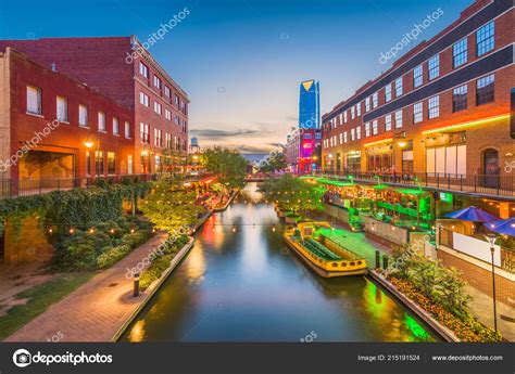 Oklahoma City Oklahoma Usa Cityscape Bricktown Dusk ⬇ Stock Photo ...