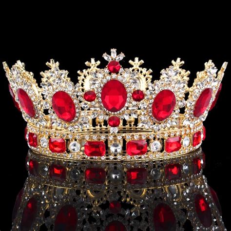 Luxury Royal Queen Crown for Prom or Wedding | Crystal crown tiaras ...