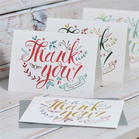 thank you cards by oakdene designs | notonthehighstreet.com