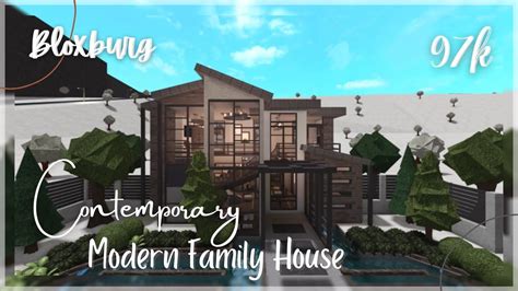 Roblox Bloxburg:"Contemporary Modern Family House" Speed build + Tour ...