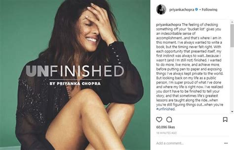 Priyanka Chopra on her book Unfinished: Sometimes life’s greatest ...