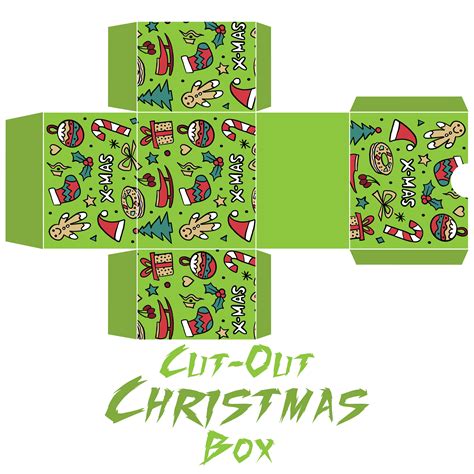 Christmas Gift Box Template - 13 Free PDF Printables | Printablee