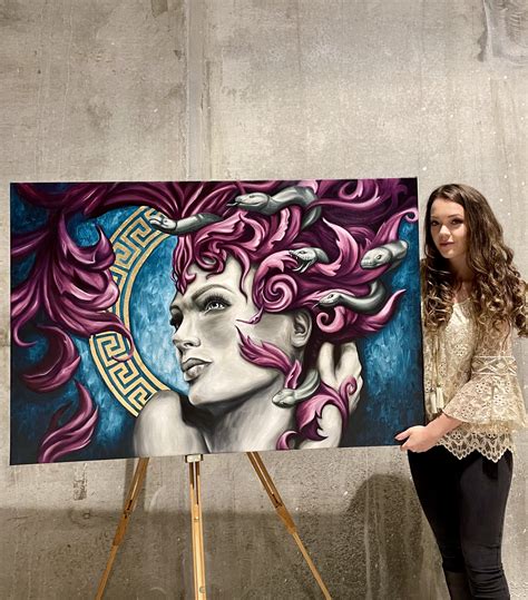 Medusa - Original Painting - By Stephanie → Exclusive art & art prints ...