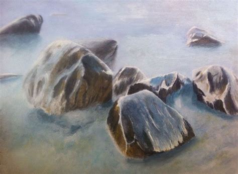 Ocean Rocks (Acrylic) | Art inspiration, Art, Painting