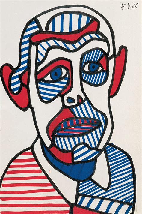 Amazing Dubuffet Pictures, His Art Brut in Red and Blue Colors | by ...