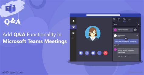 Add Q&A Functionality in Microsoft Teams Meetings