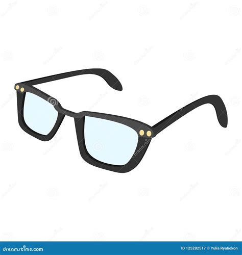 Male glasses cartoon icon stock illustration. Illustration of ...