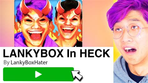 We Try Playing LANKYBOX HATER ROBLOX GAMES! (JUSTIN CRIED ...