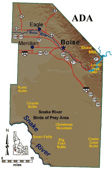 Map Of Ada County Idaho - Zorah Kiersten