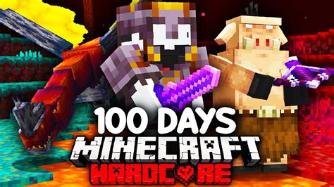 I Survived 100 Days in the Custom NETHER in Minecraft... - Minecraft videos