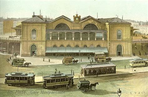 Gare Montparnasse (train station in Paris) built in 1852 was just one ...