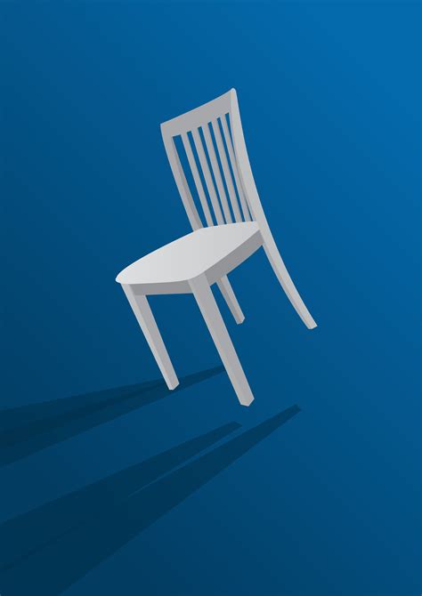 chair on blue background 508993 Vector Art at Vecteezy