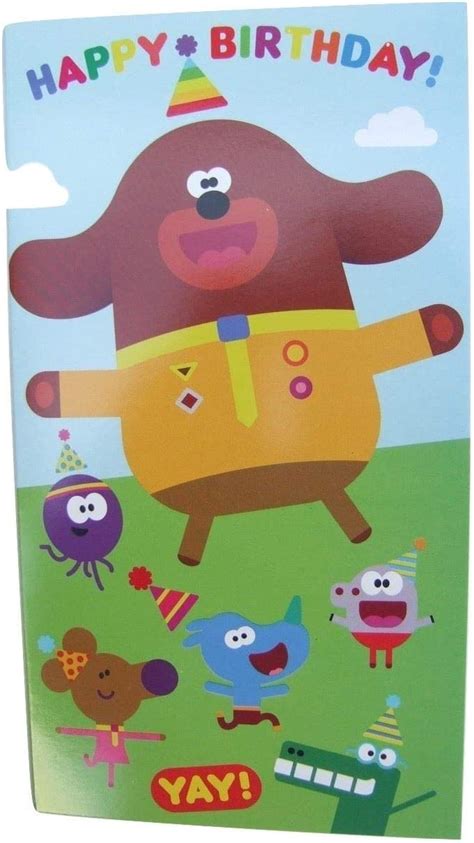 Hey Duggee HD004 Happy Birthday Card : Amazon.co.uk: Stationery ...